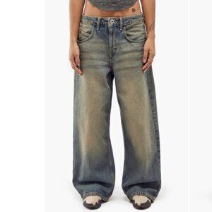 BDG Urban Outfitters NWT Size 31 Jaya Baggy Jeans in Green Tint Vintage